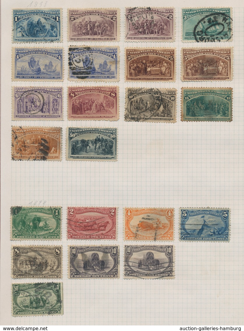 Übersee: 1844-1950 (ca.), collection used and unused/MH on blank pages in an album with e.g. Brazil