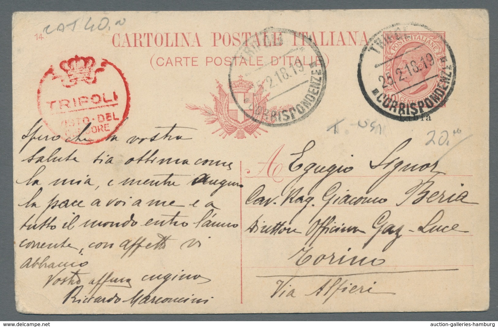 Italienische Kolonien: 1918 - 1940, Unsorted Lot Of Ca. 45 Postal Items, Including Airmail Covers, C - Emisiones Generales