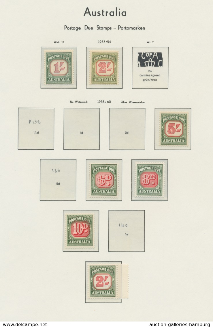 Australien: 1913 - 2006, outstanding collection housed on Leuchtturm album leaves, starting with som