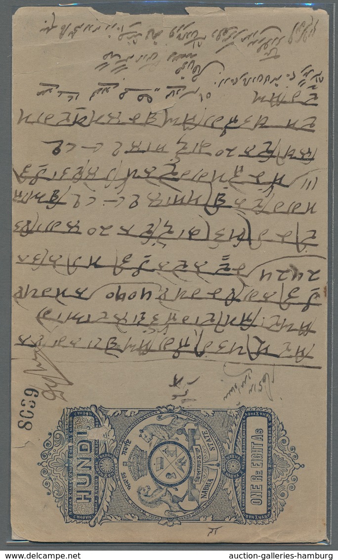 Indien: 1895-1955, Kleine Partie Von 25 Belegen Mit U.a. Einschreiben, Luftpost Und Verschiedenen Ve - 1882-1901 Imperio