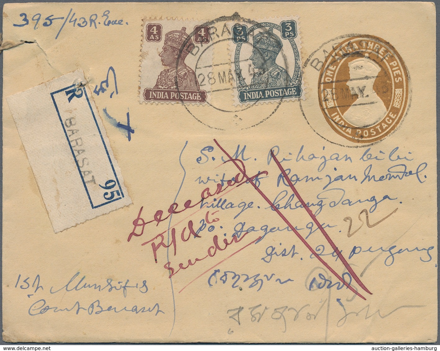 Indien - Ganzsachen: 1890/1980, About 140 Used And Unused Stationeries Including Aerograms, Envelope - Sin Clasificación