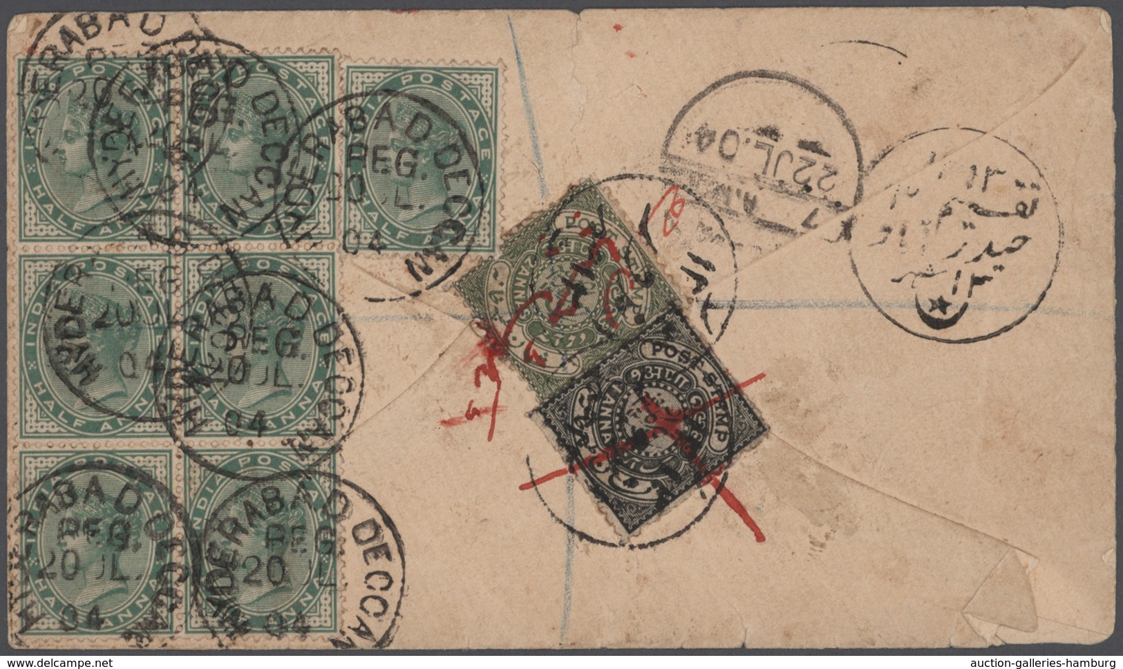 Indien - Feudalstaaten: 1850/1947 (ca.), interesting postal history collection of the Indian Feudato