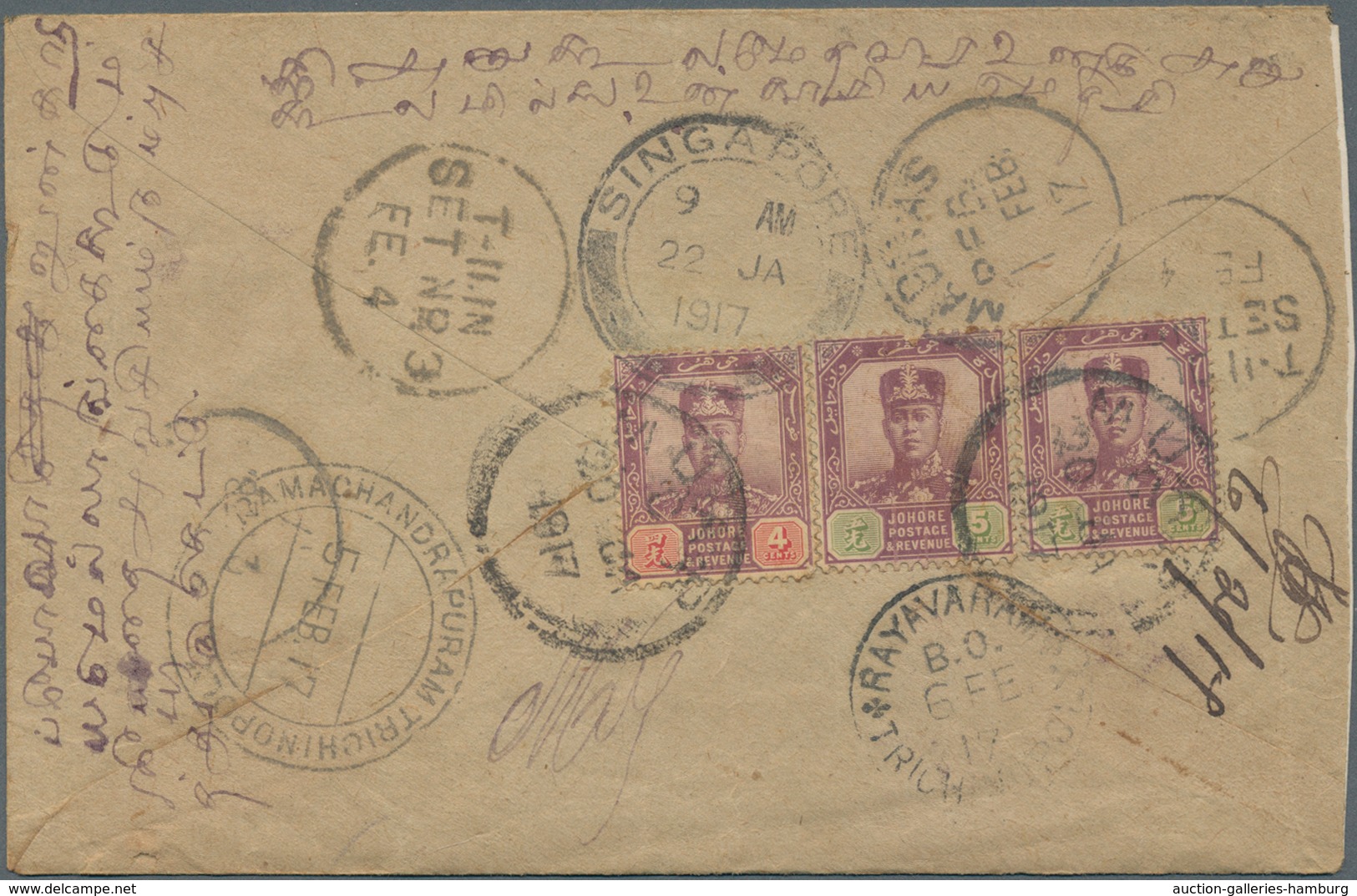 Malaiische Staaten: 1880's-1950's Ca.: More Than 500 Covers, Postcards And Postal Stationery Items F - Federated Malay States