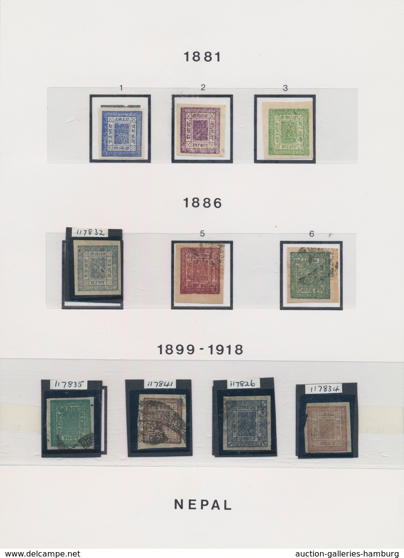 Nepal: 1886 – 1981, Nearly Complete Collection Starting With 13 Classics - Five Of Them With Royal P - Nepal