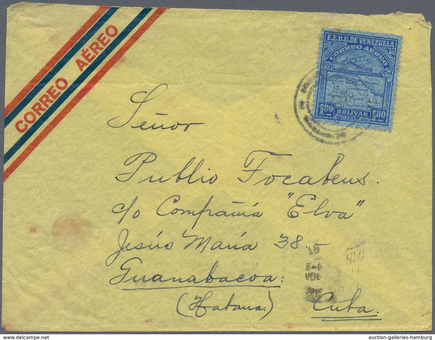 Venezuela: 1900/1970, Lot Of About 150 Covers And Cards, Some Fronts Only. Comprising Airmail, Regis - Venezuela