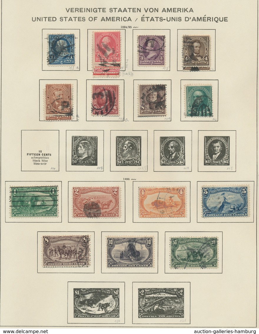Vereinigte Staaten von Amerika: 1851-1979, valuable collection with the first issues mostly in used