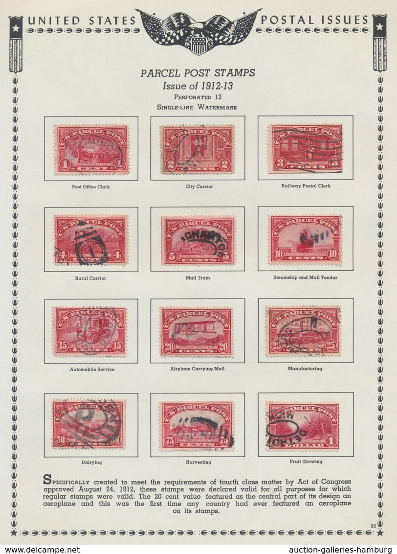 Vereinigte Staaten Von Amerika: 1851-1959, Mainly Used Special Collection In A Minkus Album, Contain - Used Stamps