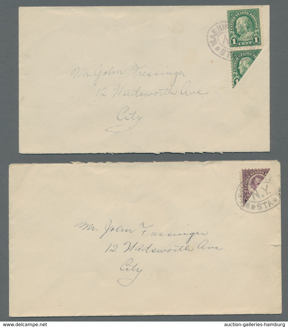 Vereinigte Staaten Von Amerika: 1893-1929 (ca.), Kleine Partie Mit Mi.Nr. 82 Gestempelt (2 Stück), 1 - Usados