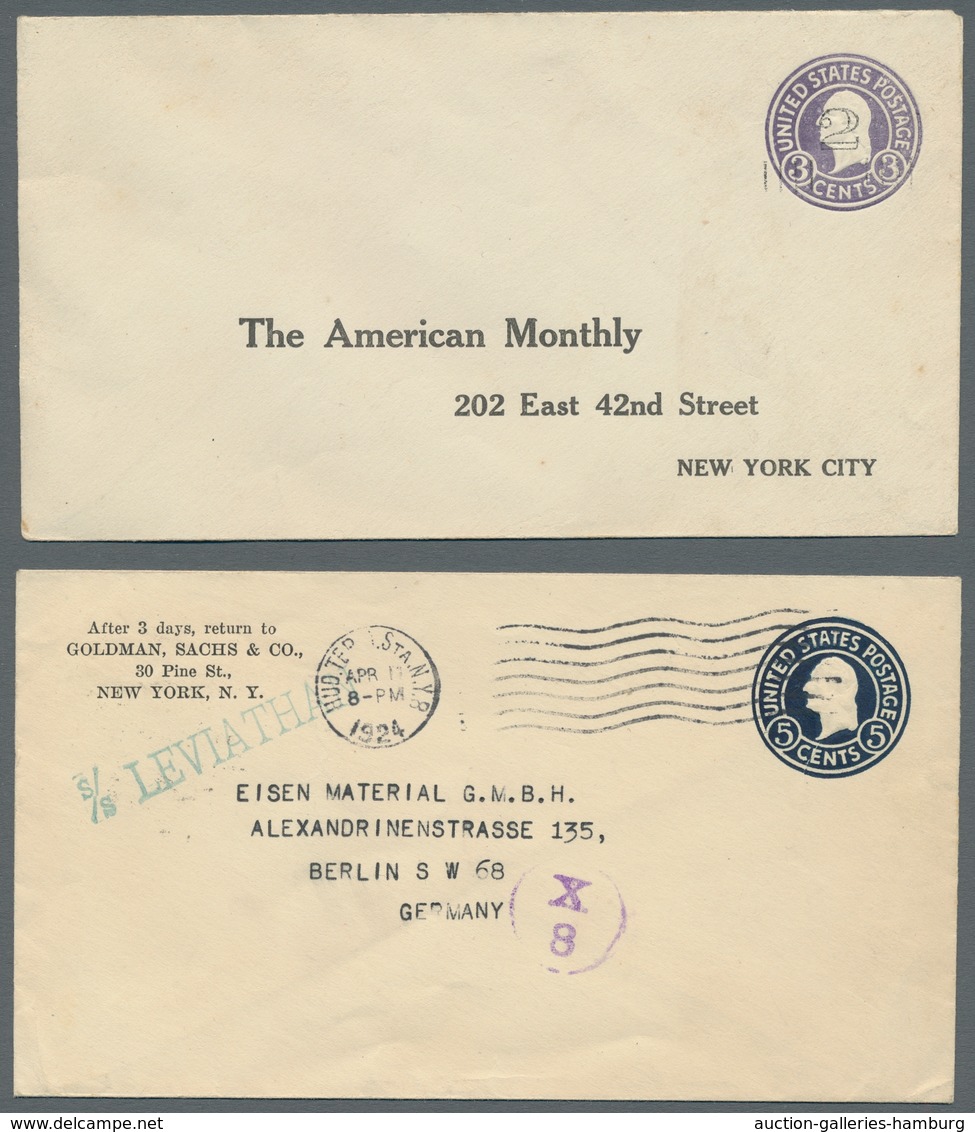 Vereinigte Staaten Von Amerika - Ganzsachen: 1871-1934, Bestand Von über 90 Gebrauchten Und Ungebrau - Other & Unclassified