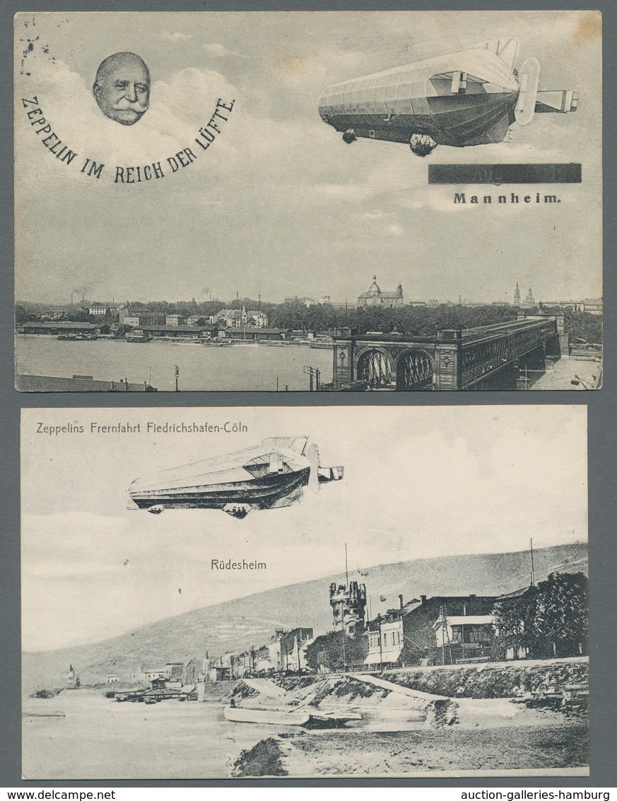 Ansichtskarten: 1902-1970, Partie Von 26 Ansichtskarten Mit Teils Interessanten Motiven Wie Z.B. Flu - 500 Postcards Min.