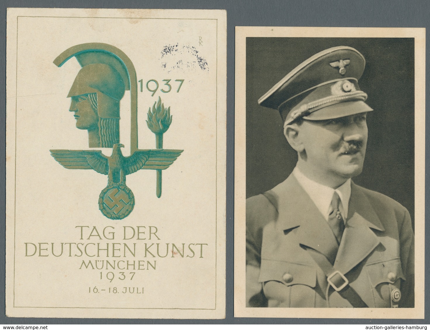 Ansichtskarten: Propaganda: 1935-42, Acht Teils Colorkarten Bzw. Gedenkblätter In Guter/sehr Guter E - Partidos Politicos & Elecciones