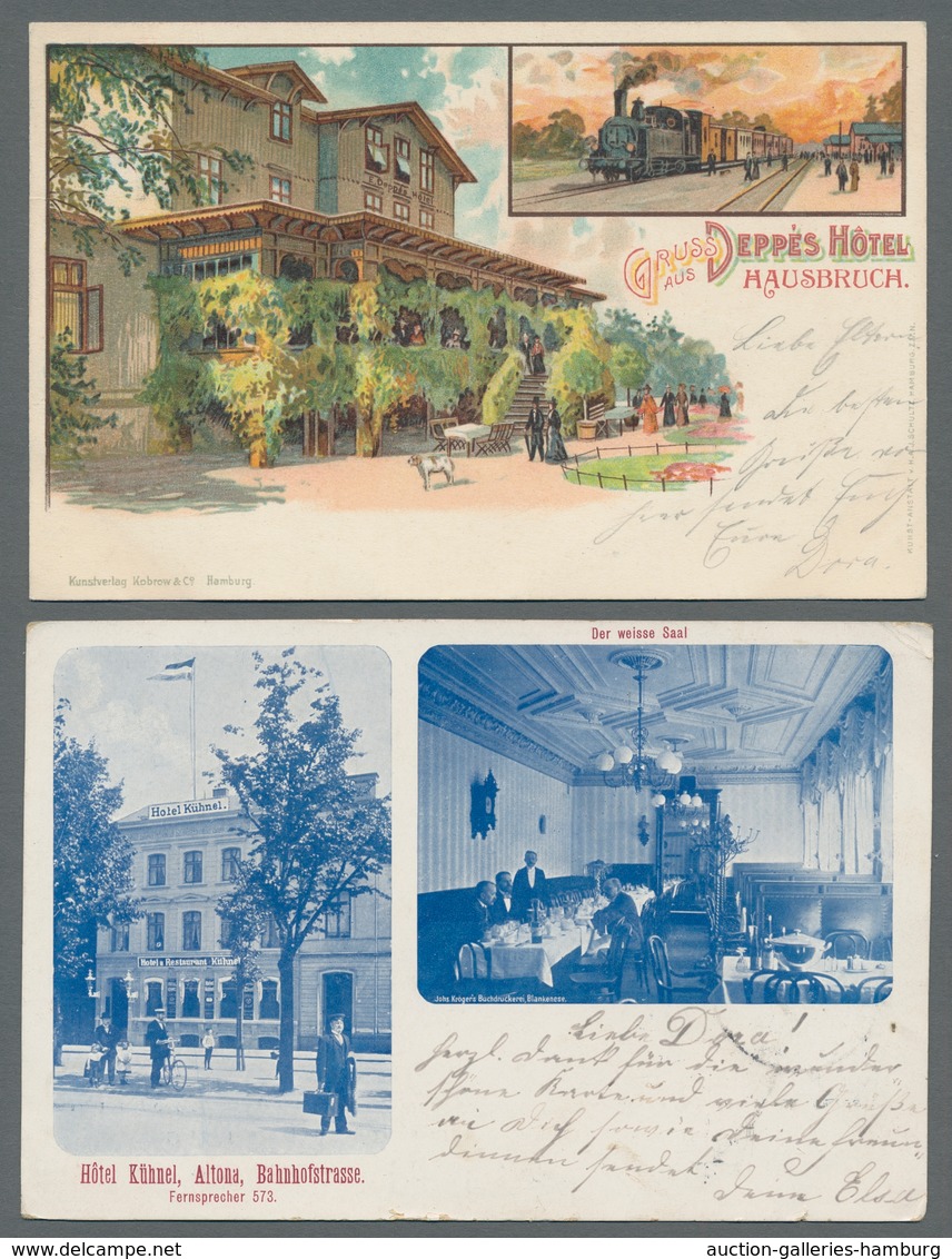 Ansichtskarten: Hamburg: 1895-1960 (ca.) Partie von etwa 160 Ansichtskarten mit u.a. "Gruss aus Hamb