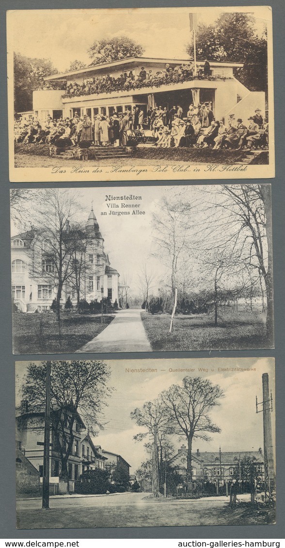 Ansichtskarten: Hamburg: ELBVORORTE; 1900-1967, Sammlung von 112 Ansichtskarten in einem selbstgesta
