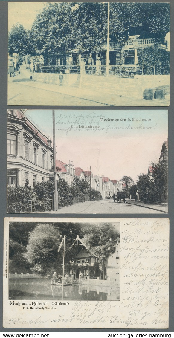 Ansichtskarten: Hamburg: BLANKENESE Und DOCKENHUDEN; 1894-1963, Sammlung Von 83 Ansichtskarten In Ei - Otros & Sin Clasificación