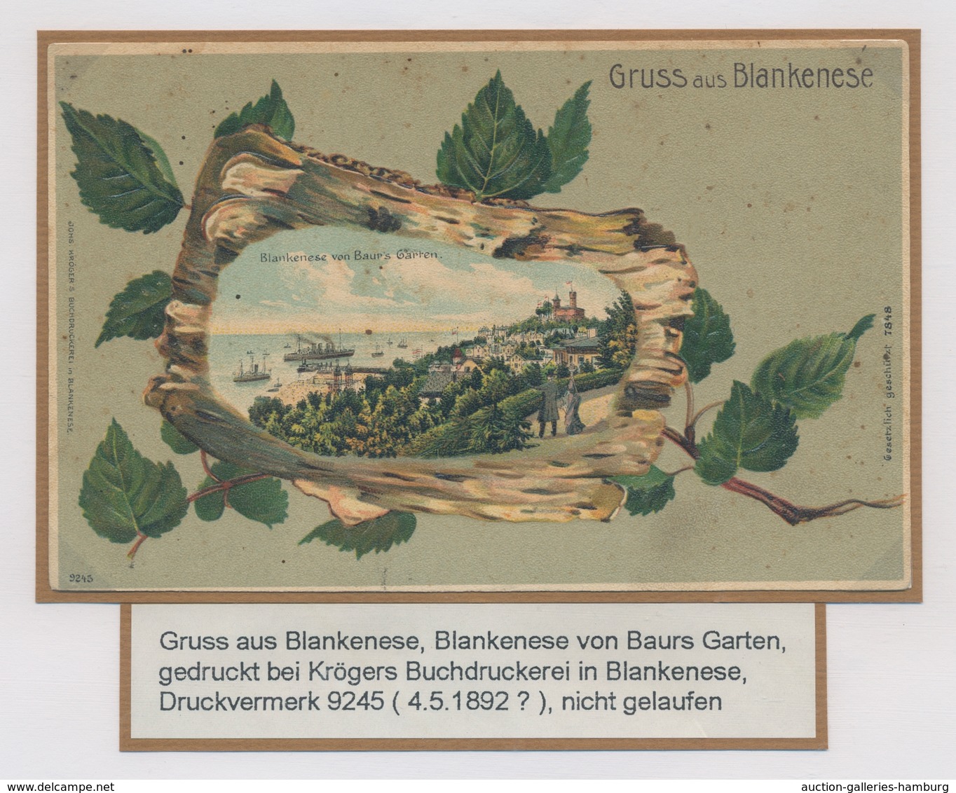 Ansichtskarten: Hamburg: BLANKENESE Und DOCKENHUDEN; 1894-1963, Sammlung Von 83 Ansichtskarten In Ei - Other & Unclassified