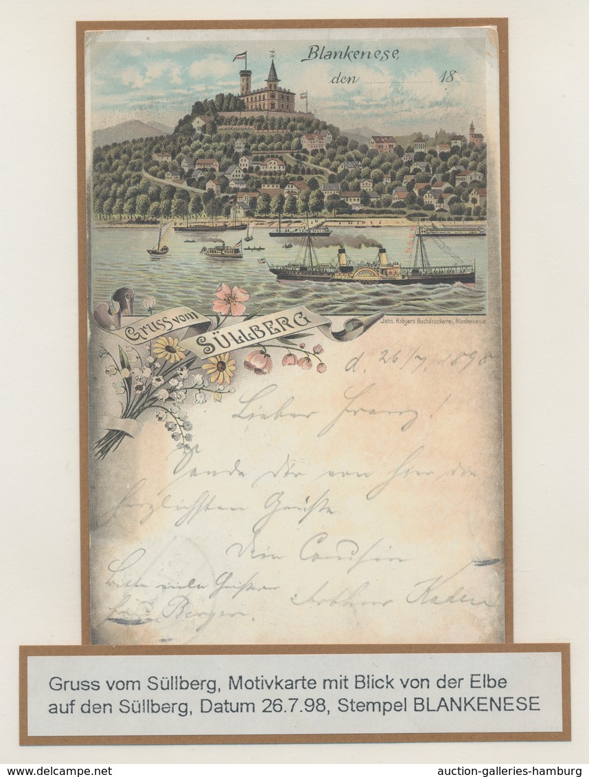Ansichtskarten: Hamburg: BLANKENESE und DOCKENHUDEN; 1894-1963, Sammlung von 83 Ansichtskarten in ei