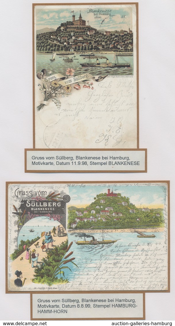 Ansichtskarten: Hamburg: BLANKENESE und DOCKENHUDEN; 1894-1963, Sammlung von 83 Ansichtskarten in ei