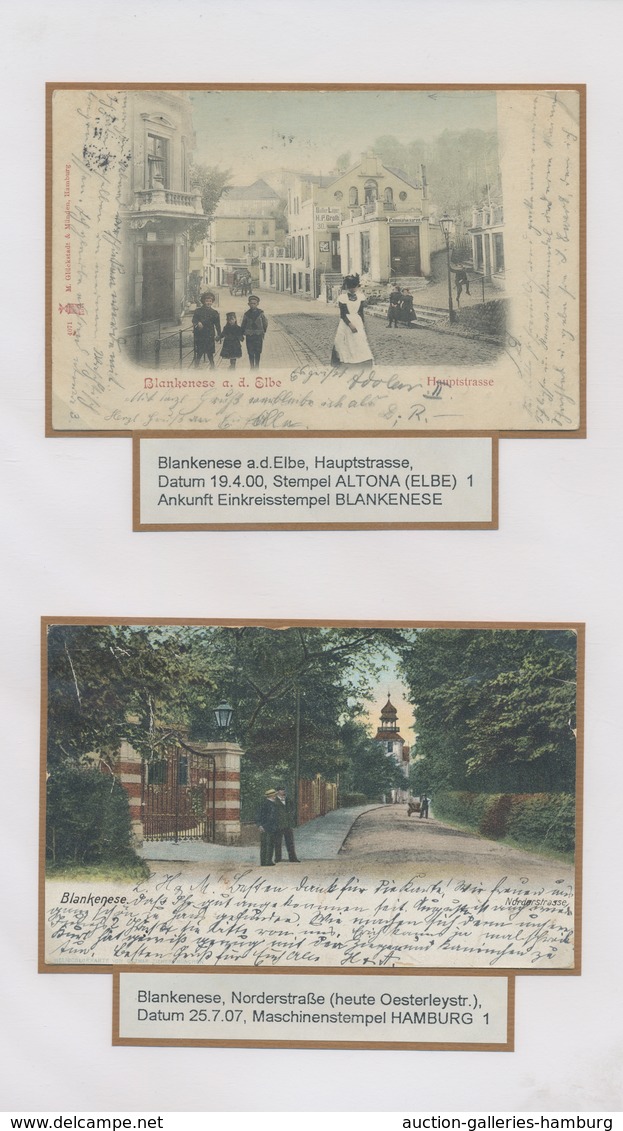 Ansichtskarten: Hamburg: BLANKENESE und DOCKENHUDEN; 1894-1963, Sammlung von 83 Ansichtskarten in ei