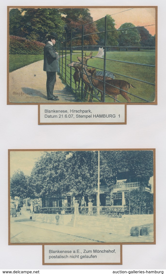 Ansichtskarten: Hamburg: BLANKENESE und DOCKENHUDEN; 1894-1963, Sammlung von 83 Ansichtskarten in ei