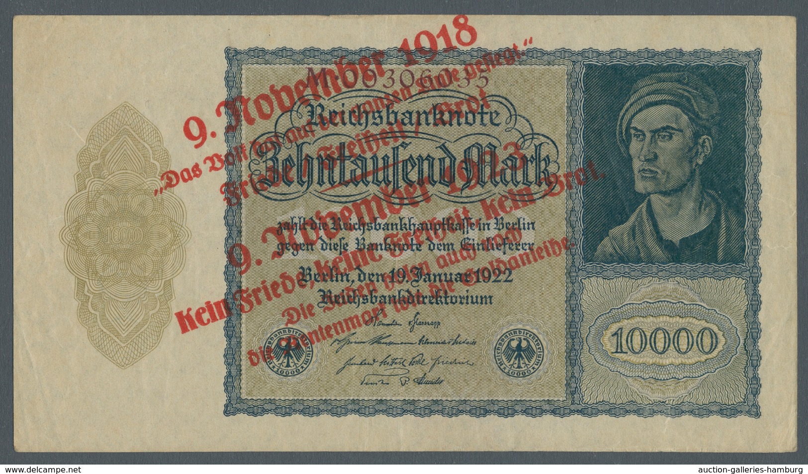 Thematik: Judaika / judaism: 1920-1935, Partie von 10 meist privat hergestellten Banknoten mit teils