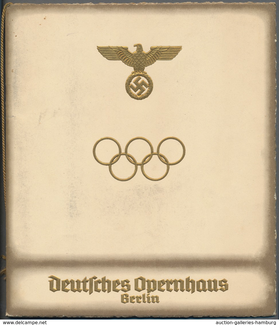 Thematik: Olympische Spiele / Olympic Games: 1936, German Reich For Berlin '36. Lot With Two Attract - Otros & Sin Clasificación