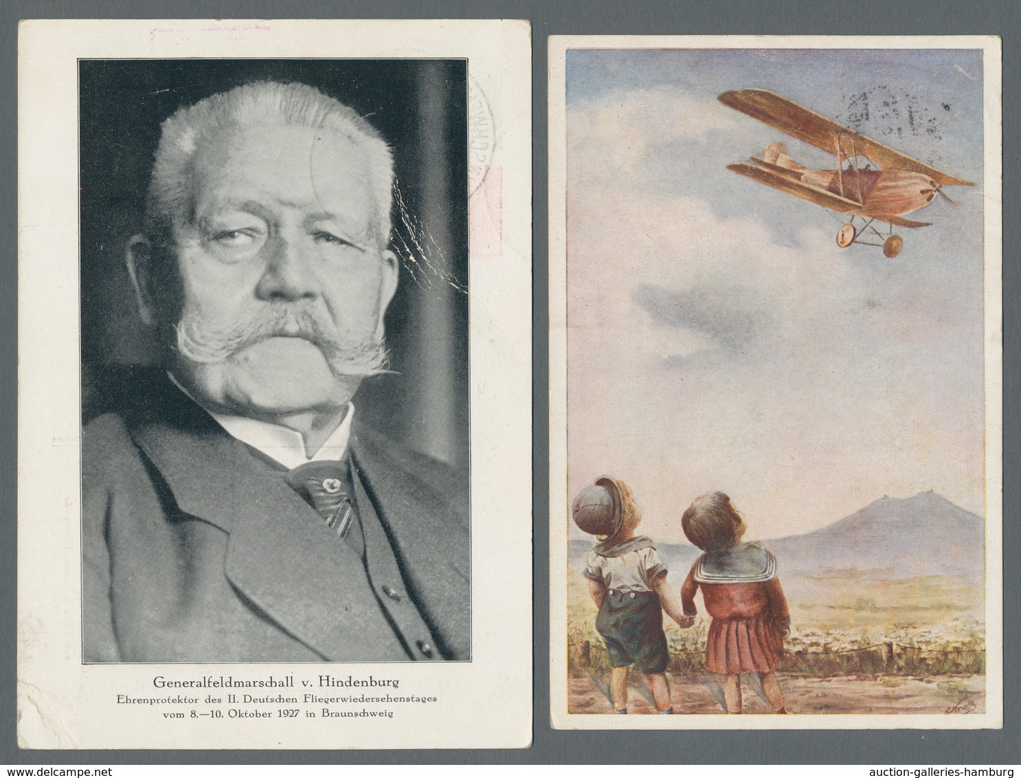Flugpost Deutschland: 1912-1940, beachtenswerte Sammlung von 29 Flugpostbelegen in einem Album mit u