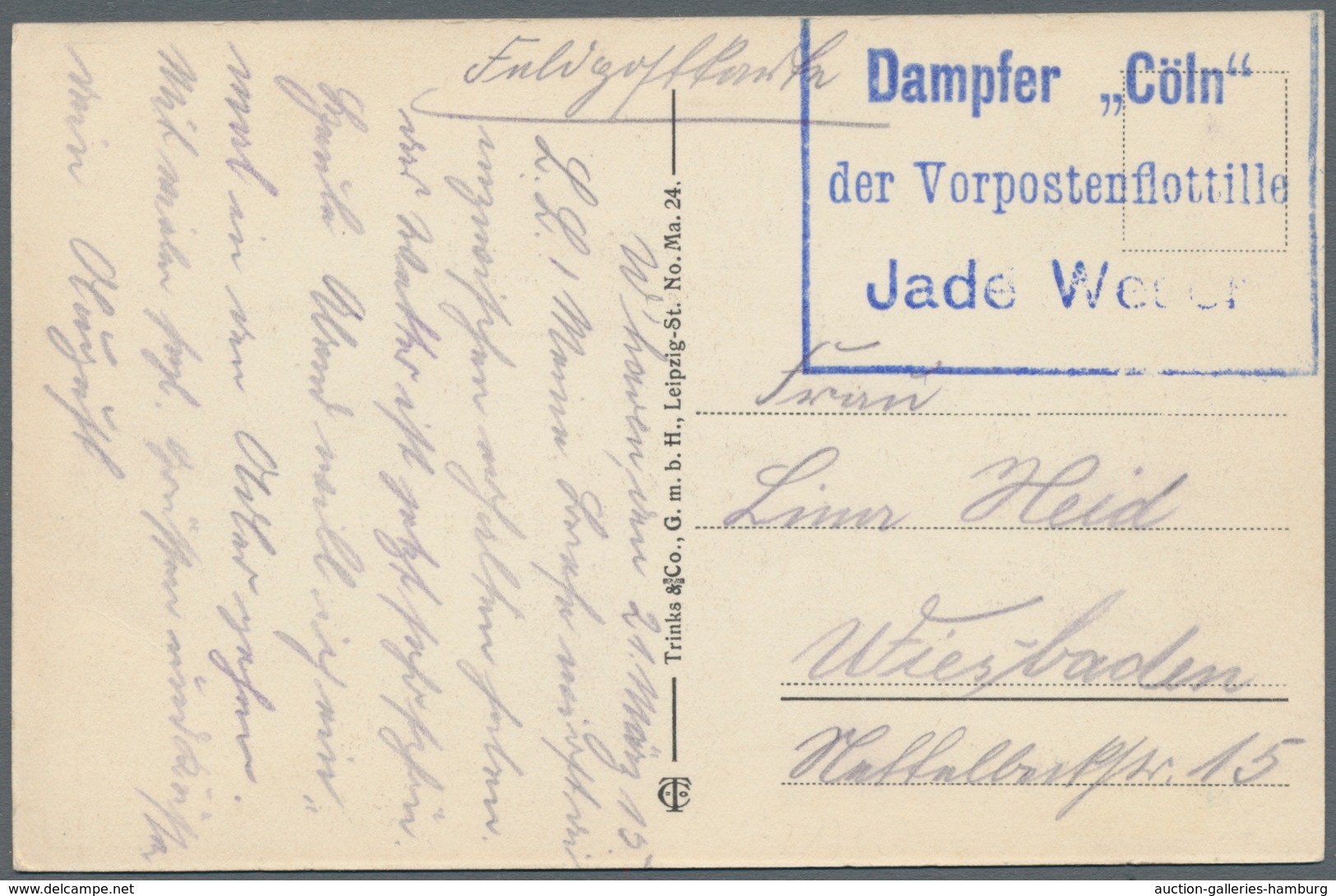Schiffspost Deutschland: 1900-1937, Partie von 13 Schiffspostbelegen (teils Ansichtskarten) mit u.a.