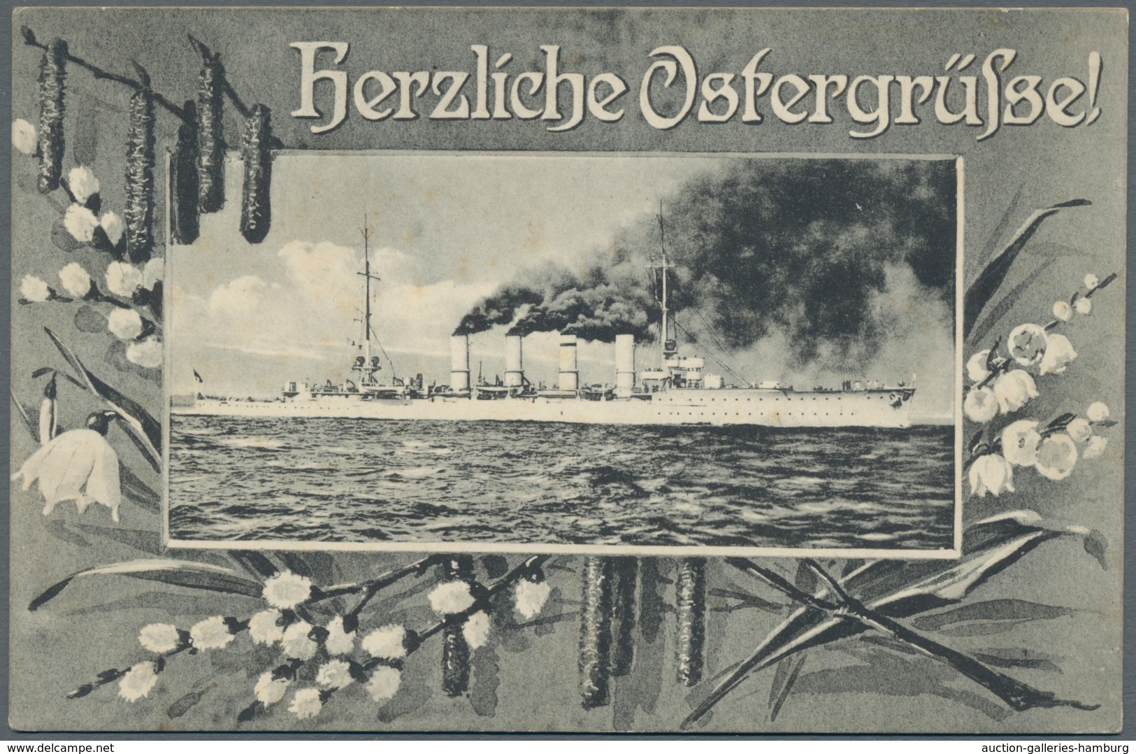 Schiffspost Deutschland: 1900-1937, Partie von 13 Schiffspostbelegen (teils Ansichtskarten) mit u.a.