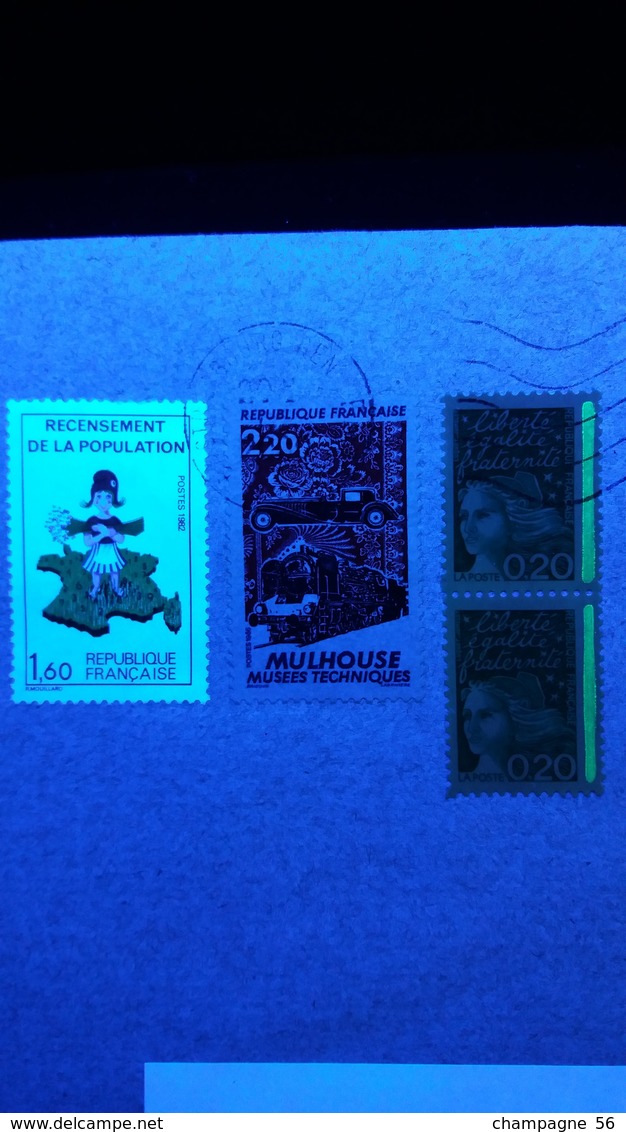 VARIÉTÉS 2000 LES COURRIERS  TÉMOIN DE L' HISTOIRE EDITIONS PHILATÉLIQUES EUROPÉENNES  PHOSPHORESCENTE OBLITÉRÉ - Storia Postale