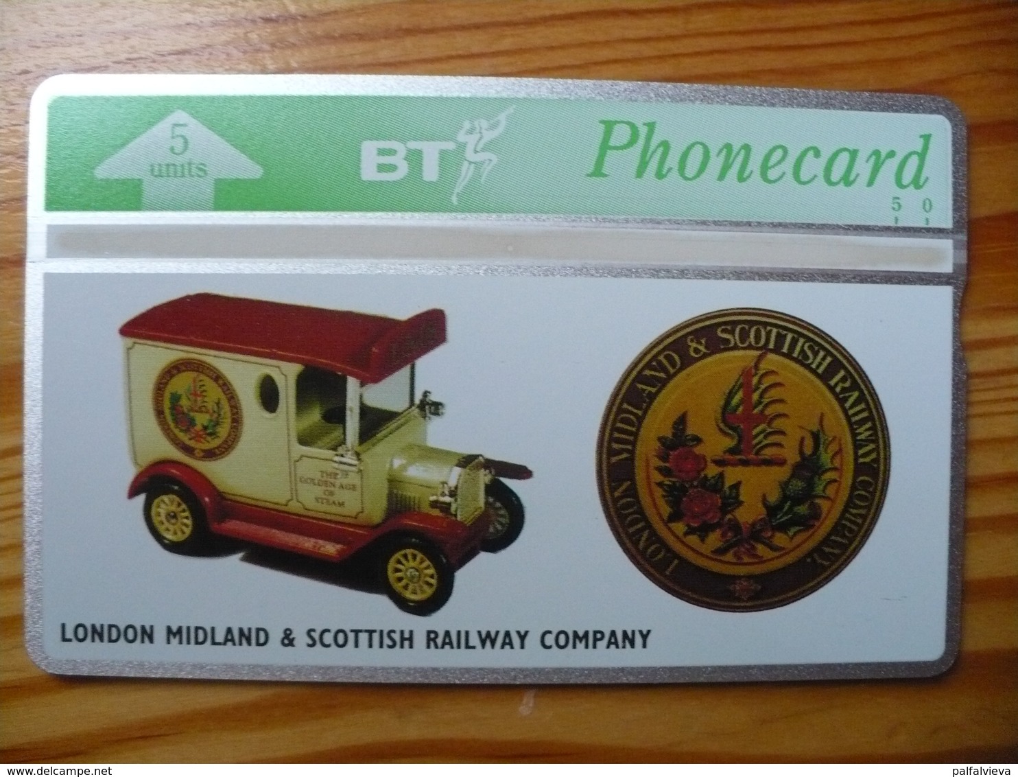 Phonecard United Kingdom, BT - Car, London Midland Railway 500 Ex - BT Advertising Issues
