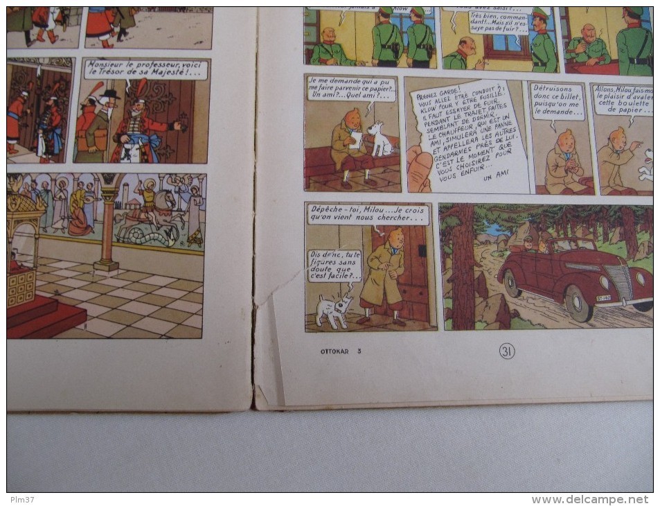 HERGE -  Les Aventures De TINTIN - Le Sceptre D'Ottokar - 1948 - Hergé