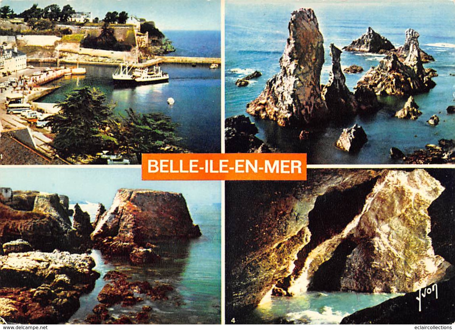 Belle Ile En Mer       56      4 Mini Vues Diverses     10x15     (voir Scan) - Belle Ile En Mer