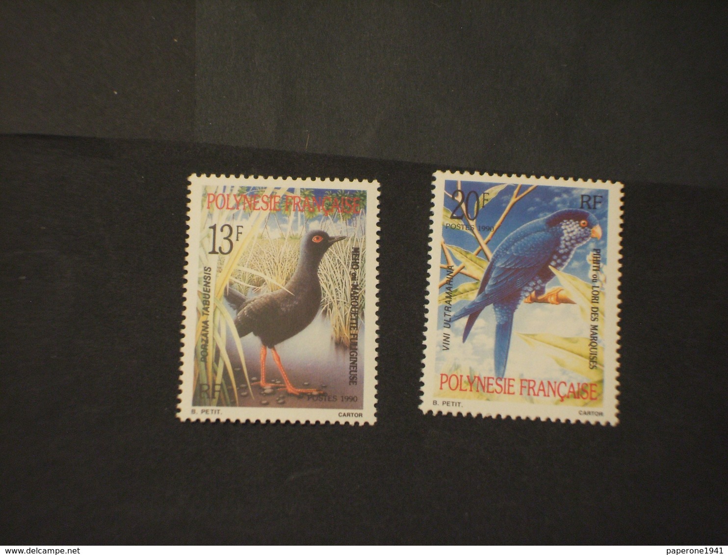 POLINESIA - 1990 UCCELLI 2 VALORI - NUOVO(++) - Unused Stamps