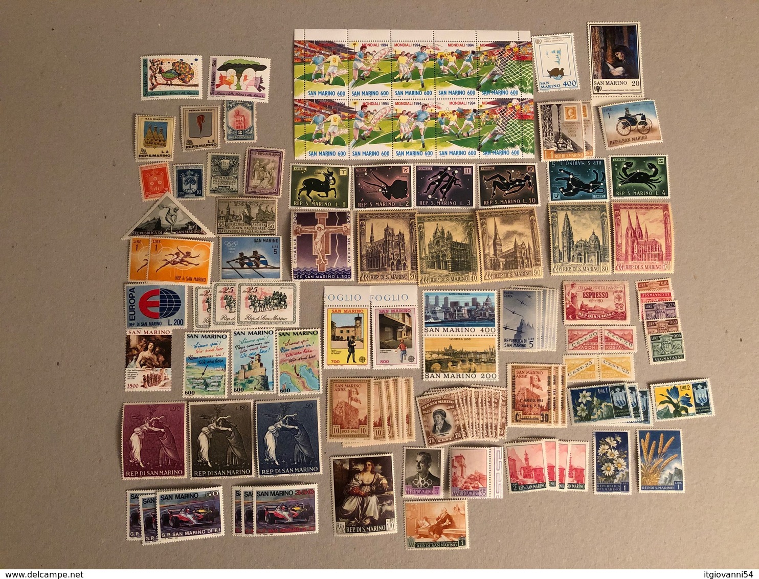 Lotto Di Francobolli San Marino NUOVI (70 Valori + 39 Doppi) E 24 USATI In OMAGGIO - Collections, Lots & Séries
