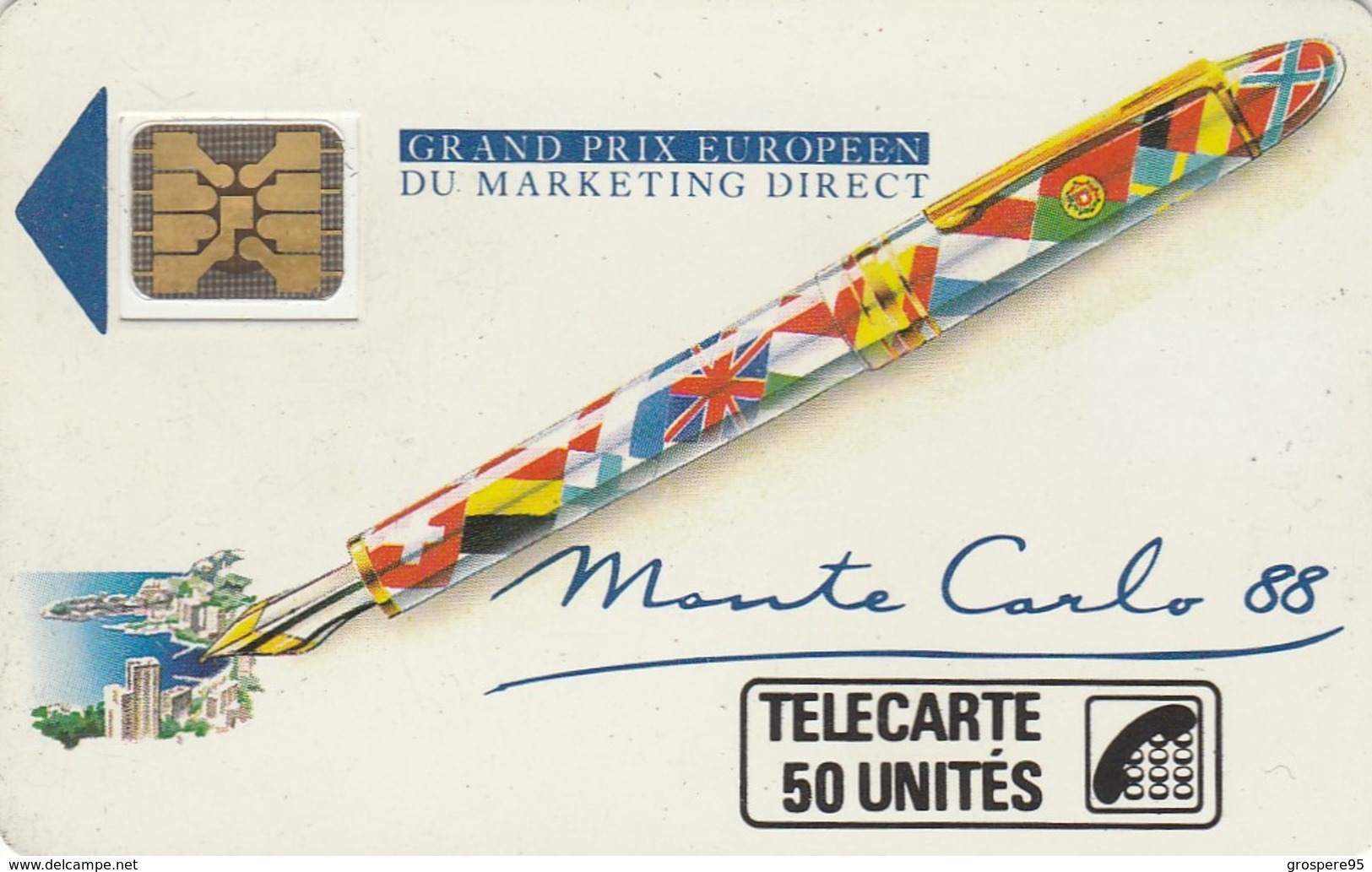 MONTE CARLO 1988 GRAND PRIX EUROPEEN DU MARKETING DIRECT 50 UNITES RARE - Monaco