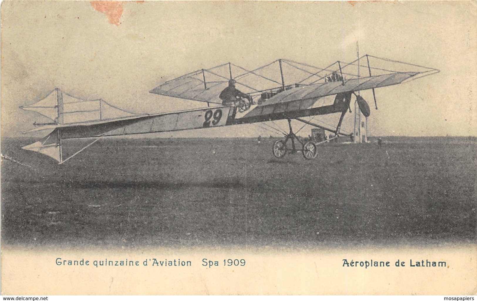 Spa - Quinzaine D'Aviation 1909 - Aéroplane De Latham - Spa