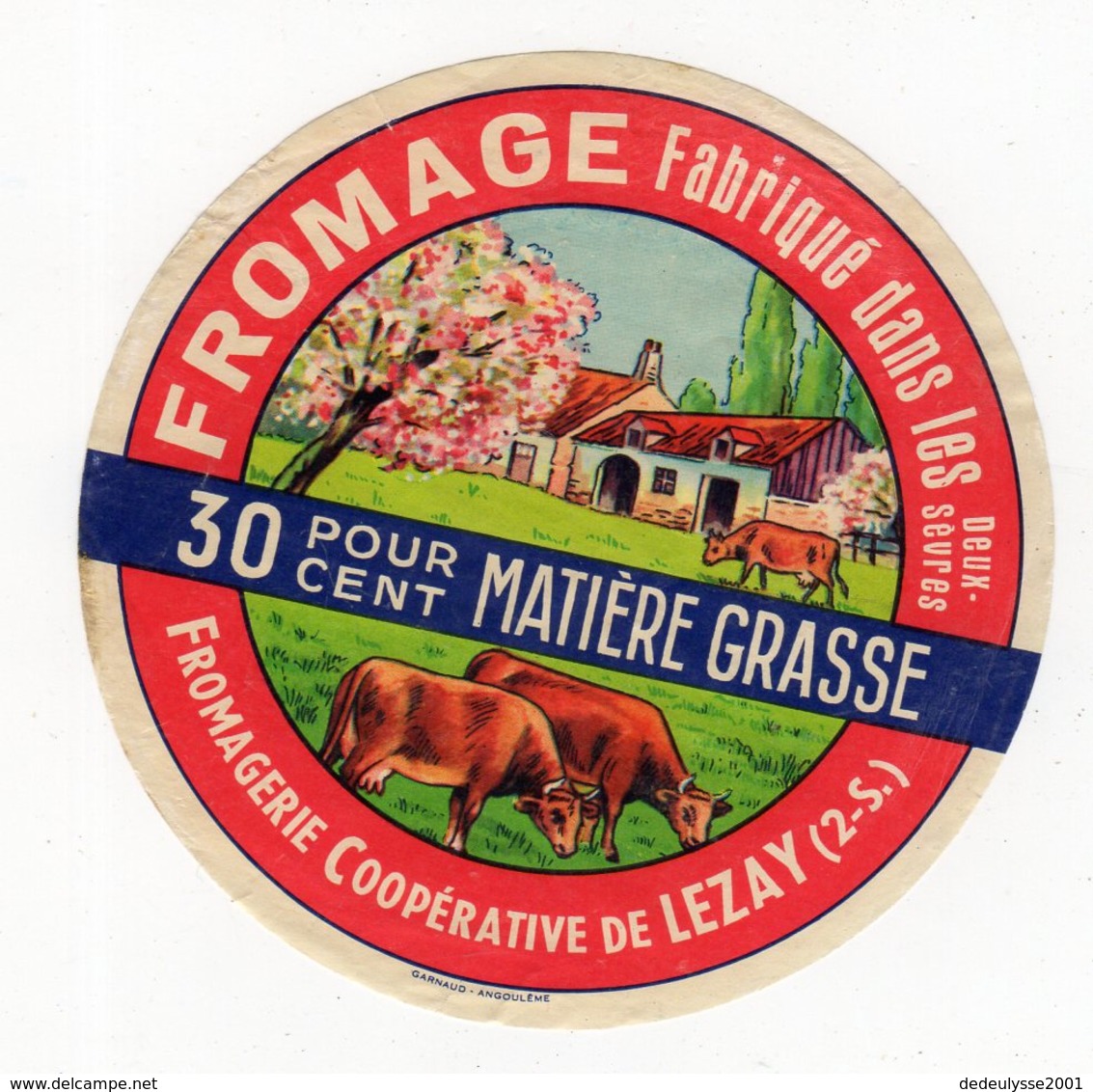 Jan20    79019  étiquette Fromage Coopérative De Lezay - Kaas