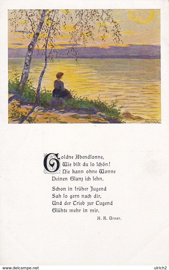AK Künstlerkarte Mailick - Goldene Abendsonne - Ca. 1910/20  (46974) - Mailick, Alfred