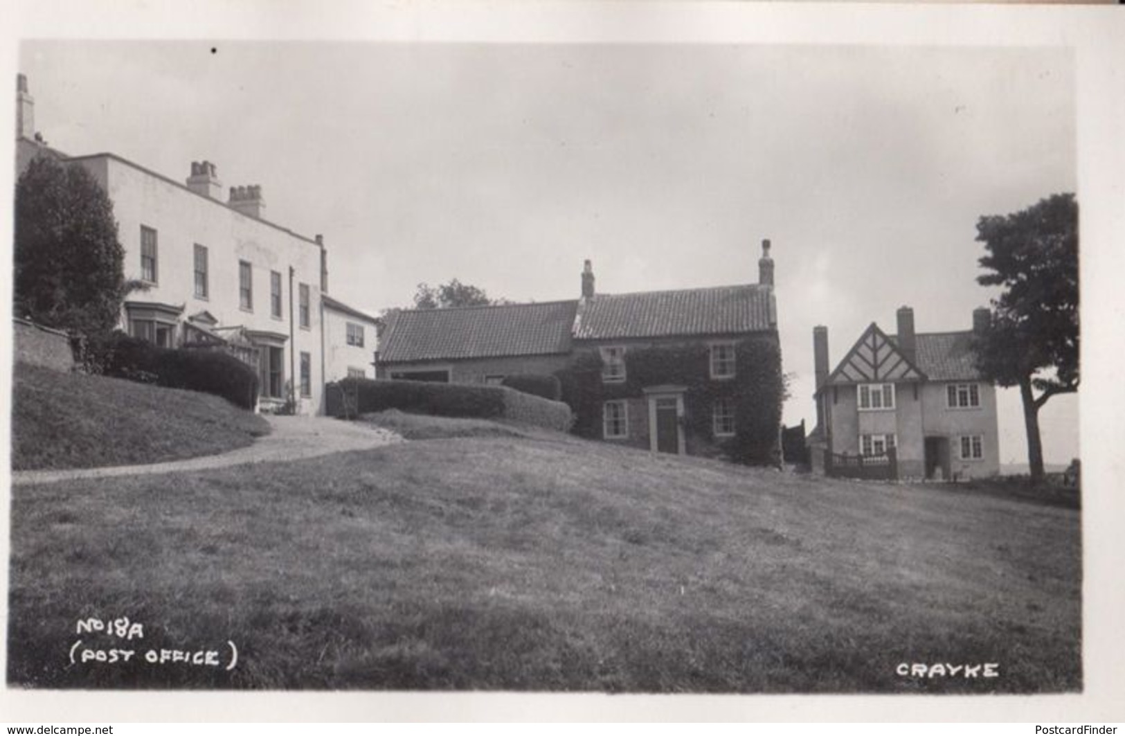 Crayke Village Post Office Yorkshire Antique Real Photo Postcard - Other & Unclassified