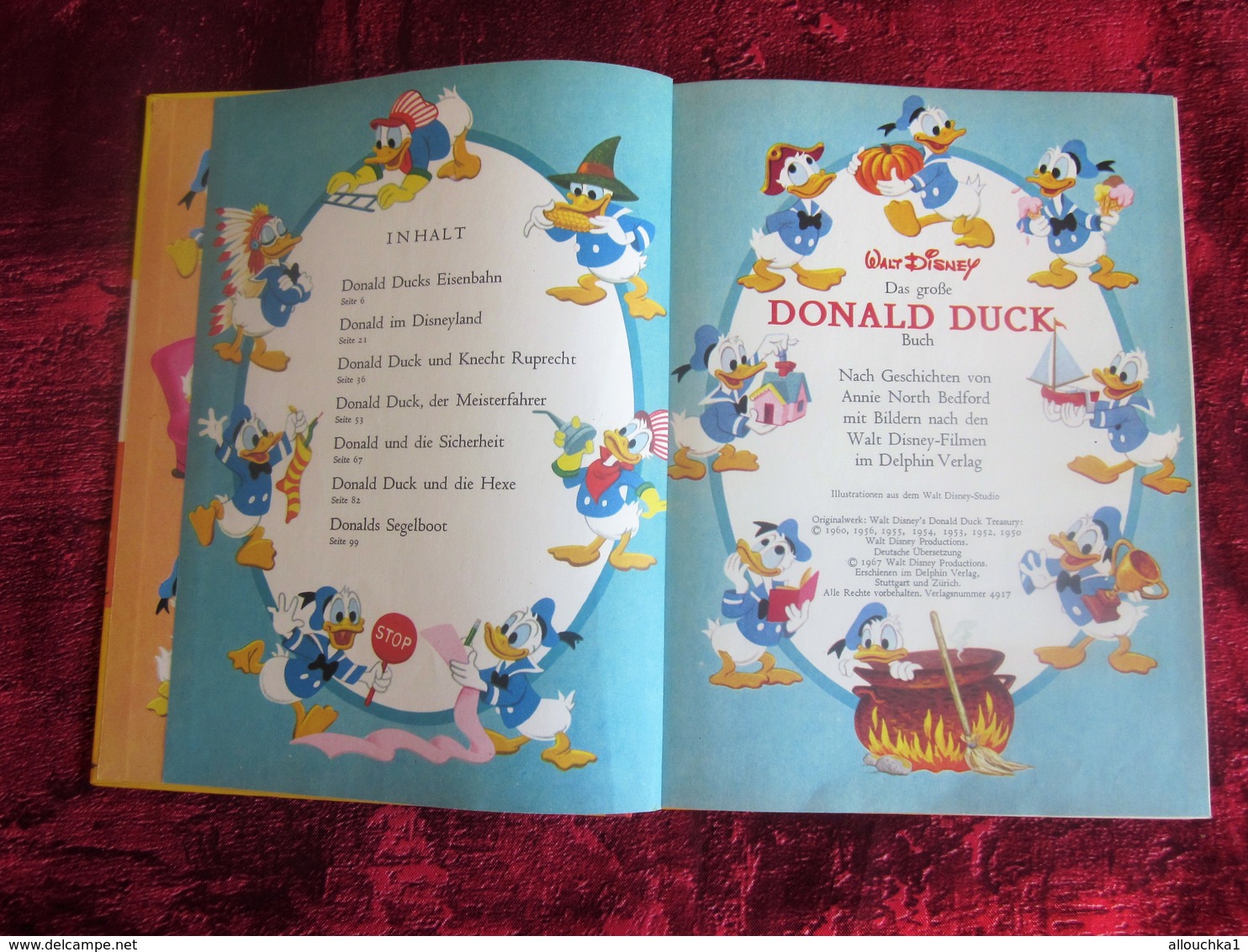 1967 DAS GROSSE DONALD DUCK - BUCH DELPHIN VERLAG WALT DISNEY PRODUCTION - Walt Disney