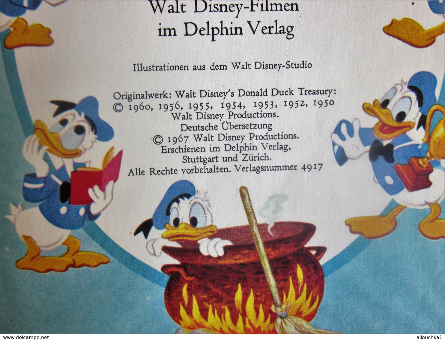 1967 DAS GROSSE DONALD DUCK - BUCH DELPHIN VERLAG WALT DISNEY PRODUCTION - Walt Disney