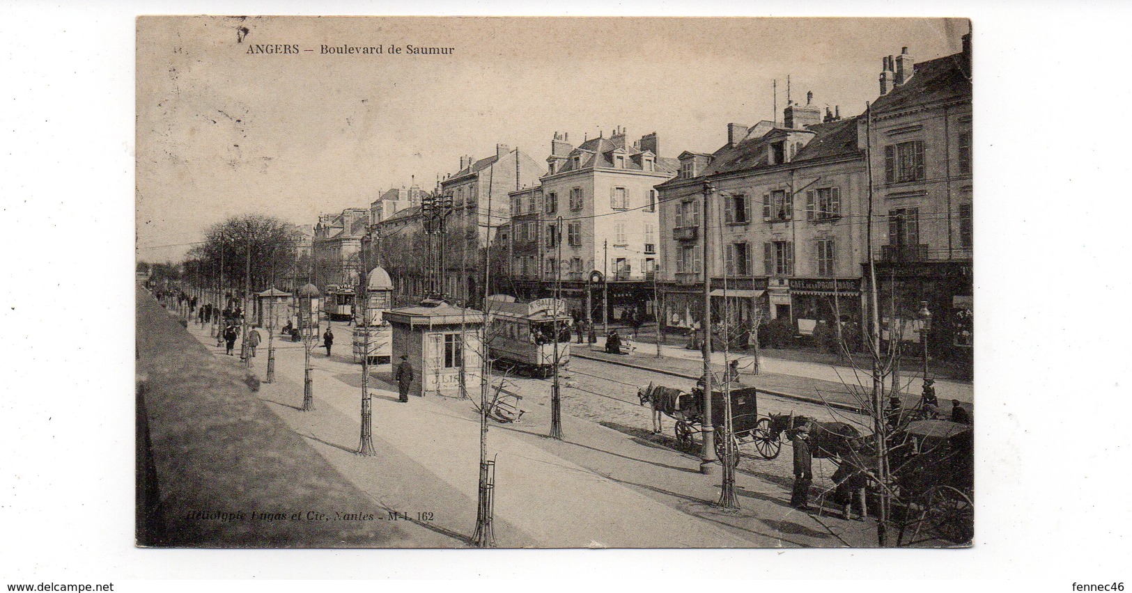 49 - ANGERS - Boulevard De Saumur - Animée - 1909  (P38) - Angers