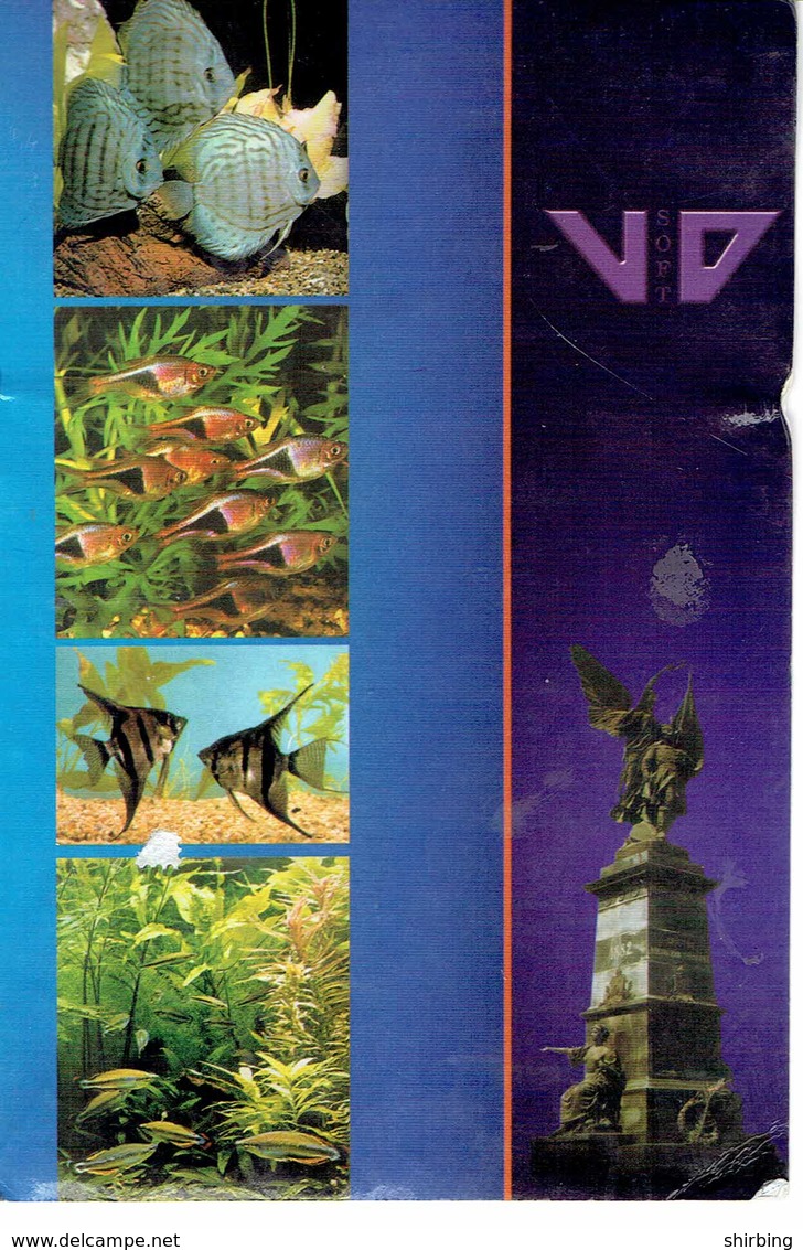 26E :Serbia Bird Stamp Used On Fish Multiview Postcard - Servië