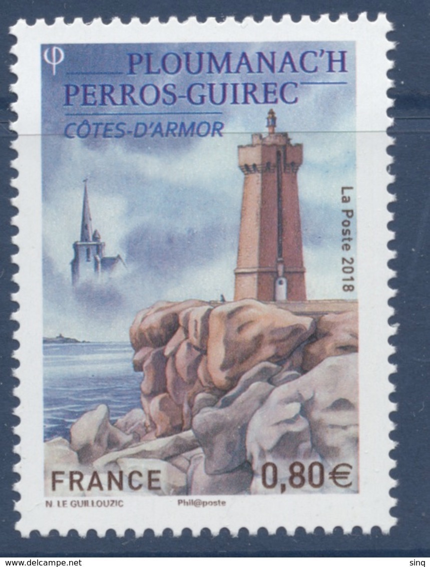 N° 5244 Ploumanac'h-Perros-Guirec Faciale 0,80 € - Unused Stamps