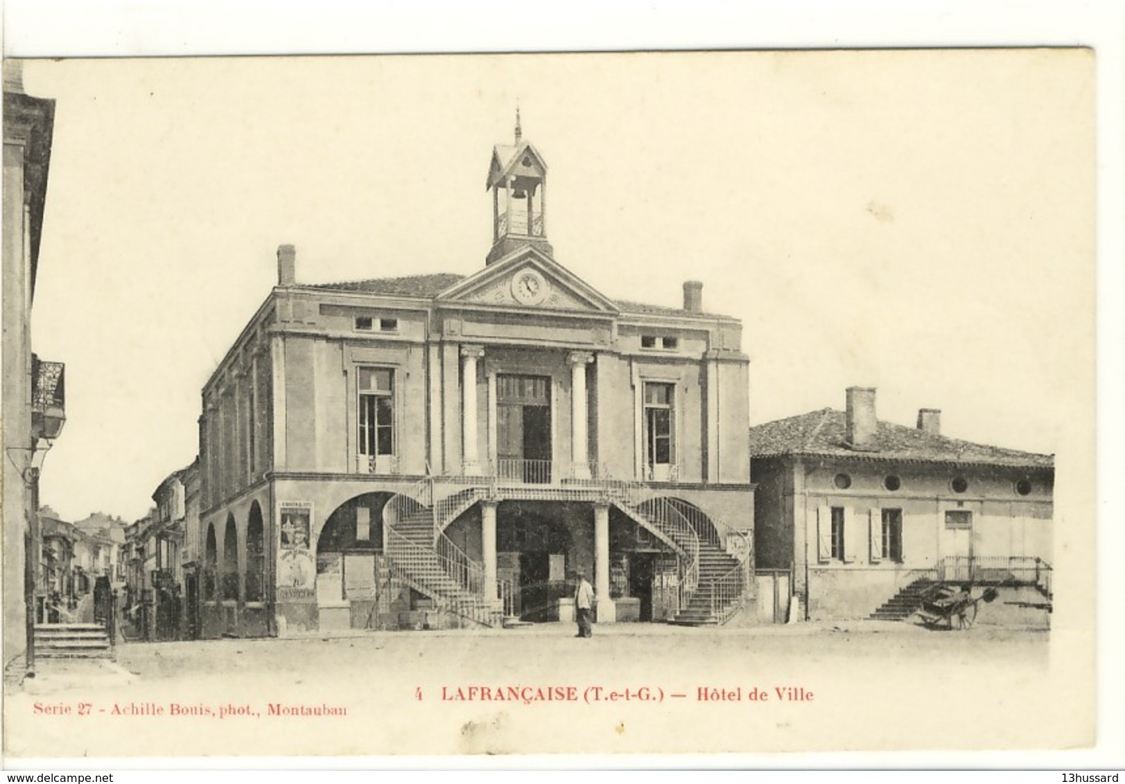 Carte Postale Ancienne Lafrançaise - Hôtel De Ville - Mairie - Lafrancaise