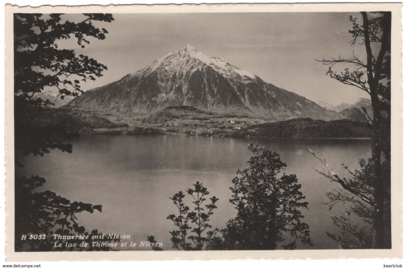 Thunersee Mit Niesen - Le Lac De Thoune Et Le Niesen - (Schweiz/Suisse) - 1938 - Thoune / Thun