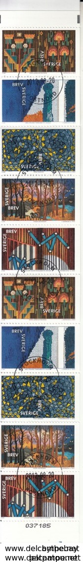 Suède YV C ? 2012 O Textiles Carnet Complet Excellent état - Unclassified