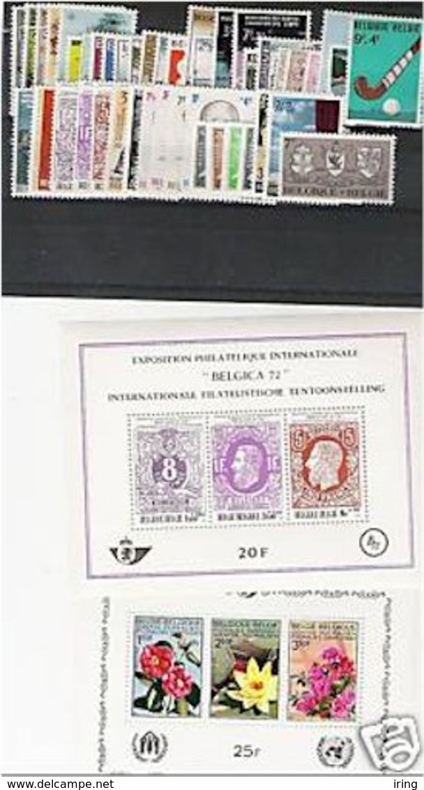 België - Belgique Jaar - Année 1970 ** MNH - Full Years