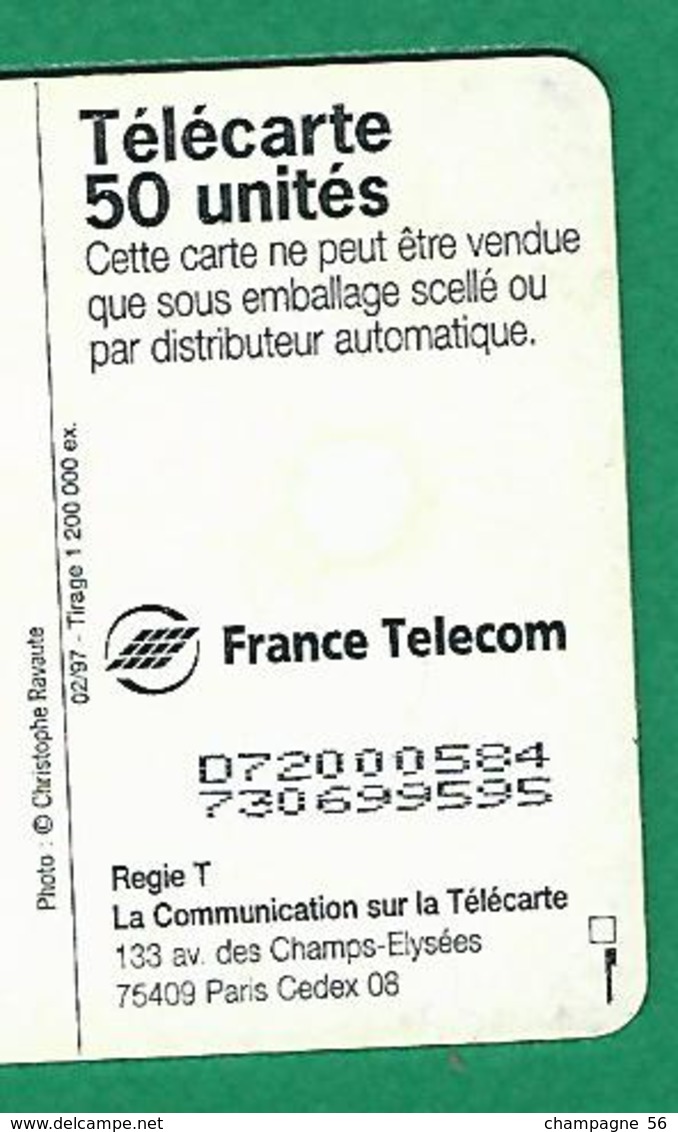 02 / 1997 TÉLÉPHONE D ' ARSONVAL 1900 UNITÉS 50  PUCE OB2 - Téléphones