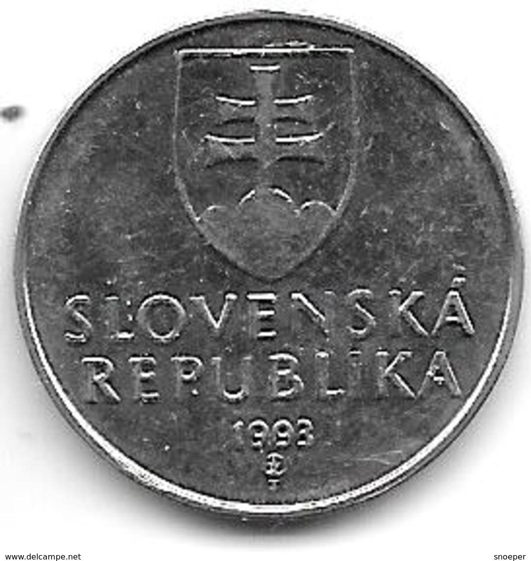 *slovakia 2 Koruna 1993 Km 13 Xf+ - Slovaquie